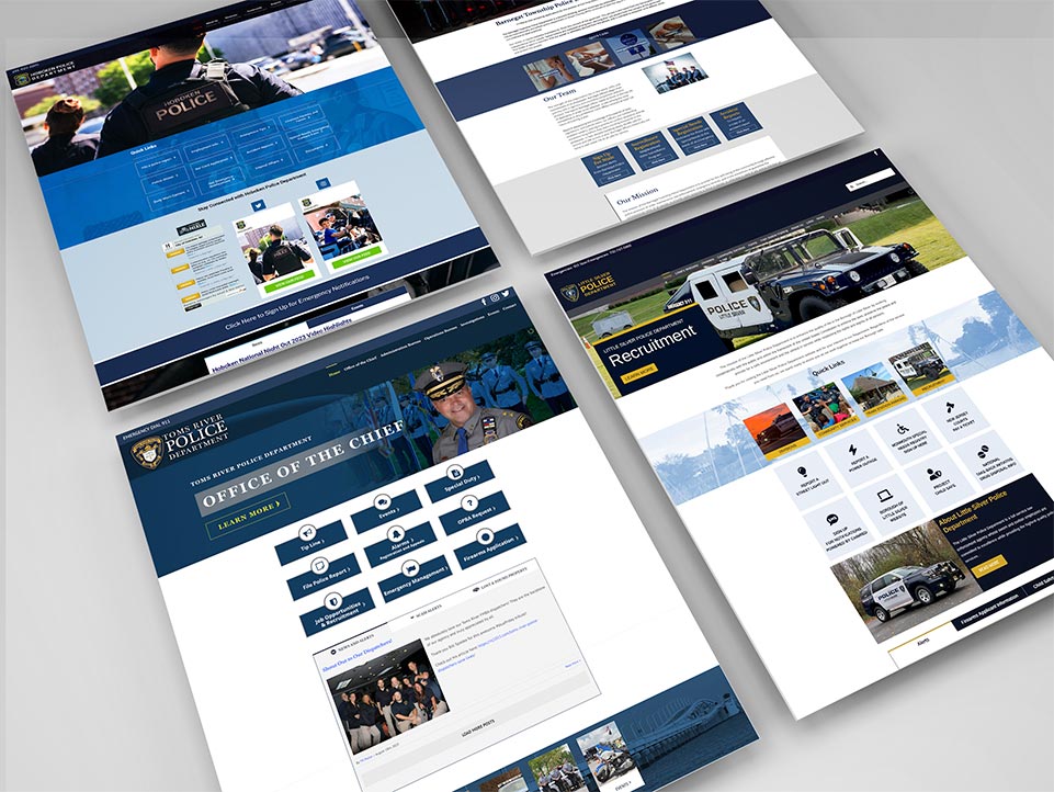 Police website design